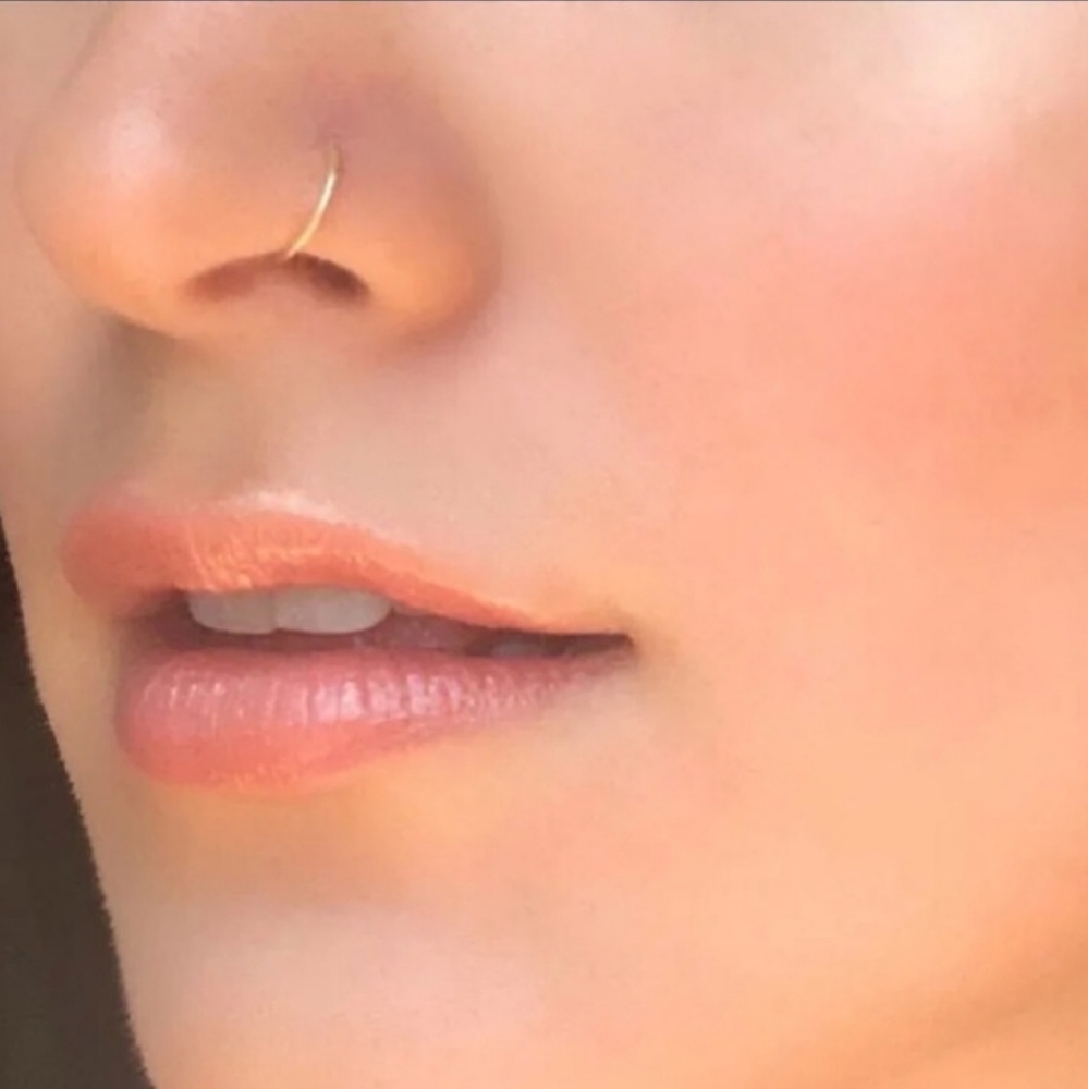 Last 1❗Moodtherapy | Hoop Nose Ring - Picture 1 of 7